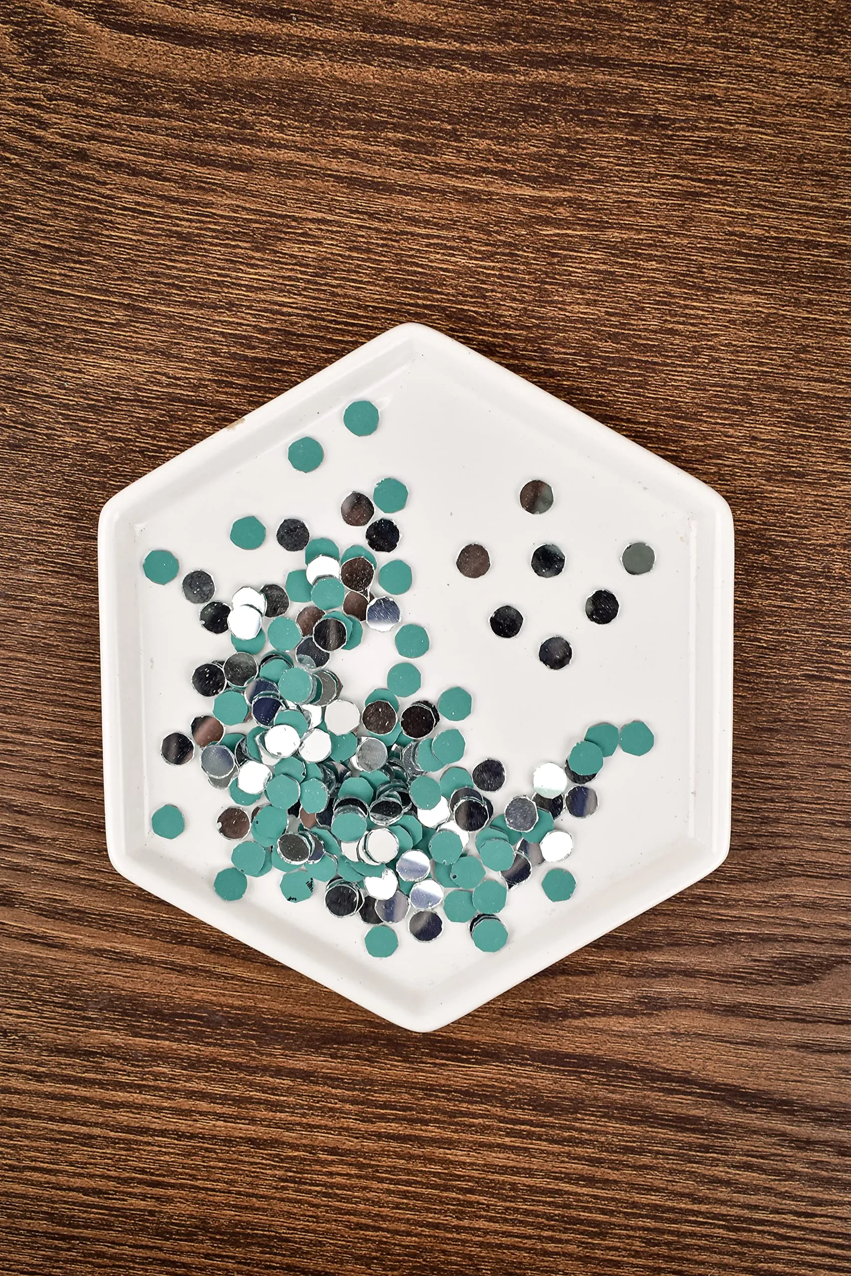 On The Soil Mirror Pieces for Embroidery,Lippan Art,Craft Works (Circular Shape) 255 Plus Pieces
