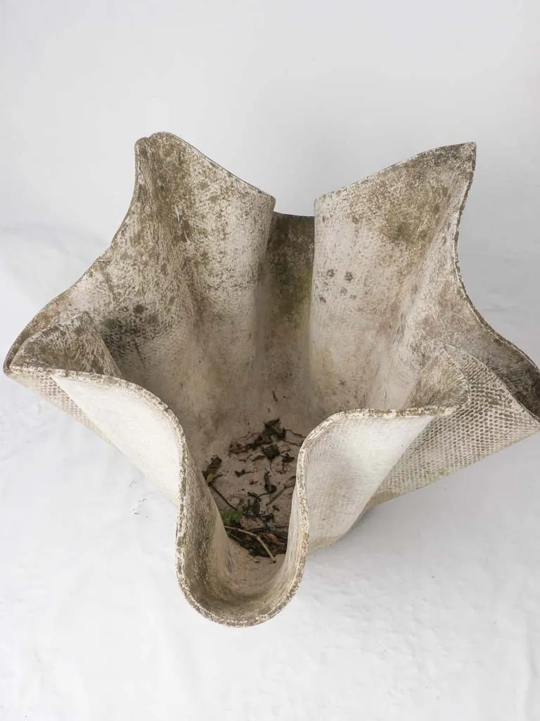 Pair of Willy Guhl handkerchief / mouchoir planters - large