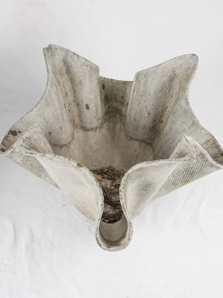 Pair of Willy Guhl handkerchief / mouchoir planters - large
