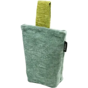Plain Chenille Contrast Duck Egg Blue   Green Door Stop