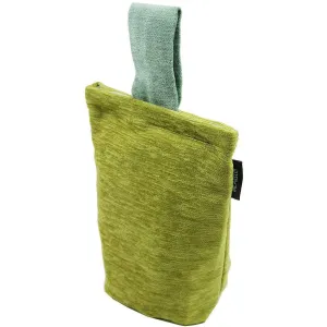 Plain Chenille Contrast Green   Duck Egg Blue Door Stop