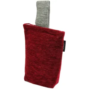 Plain Chenille Contrast Red   Grey Door Stop