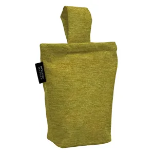 Plain Chenille Lime Green Door Stop