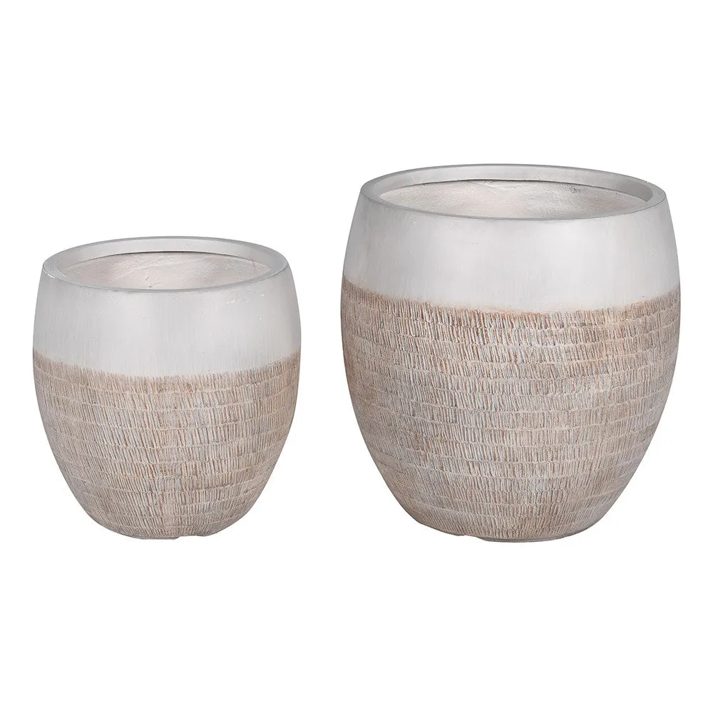 Planters Contemporary / Pair  H: 55 cm W: 50 cm