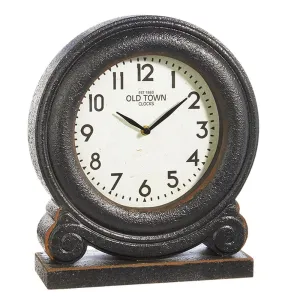 Raz Imports 2023 Manor House 14.25" Black Clock