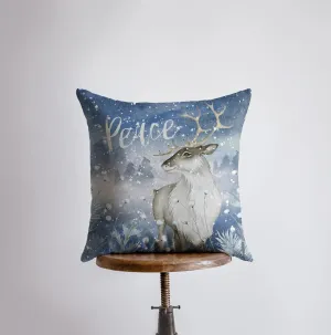 Reindeer Peace | Throw Pillows | Christmas Pillow | Thank you Gift | Christmas Gift | Gift for Her | Gift for Mom | Home Decor | Let it Snow