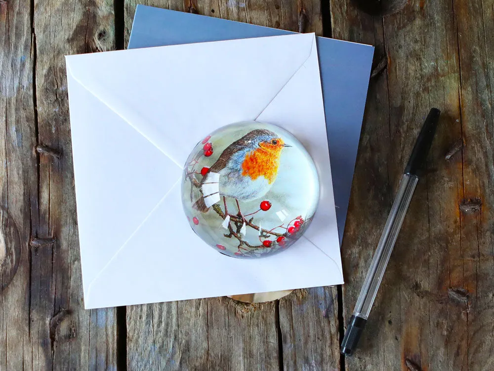 Robin | Luxury Domed Paperweight