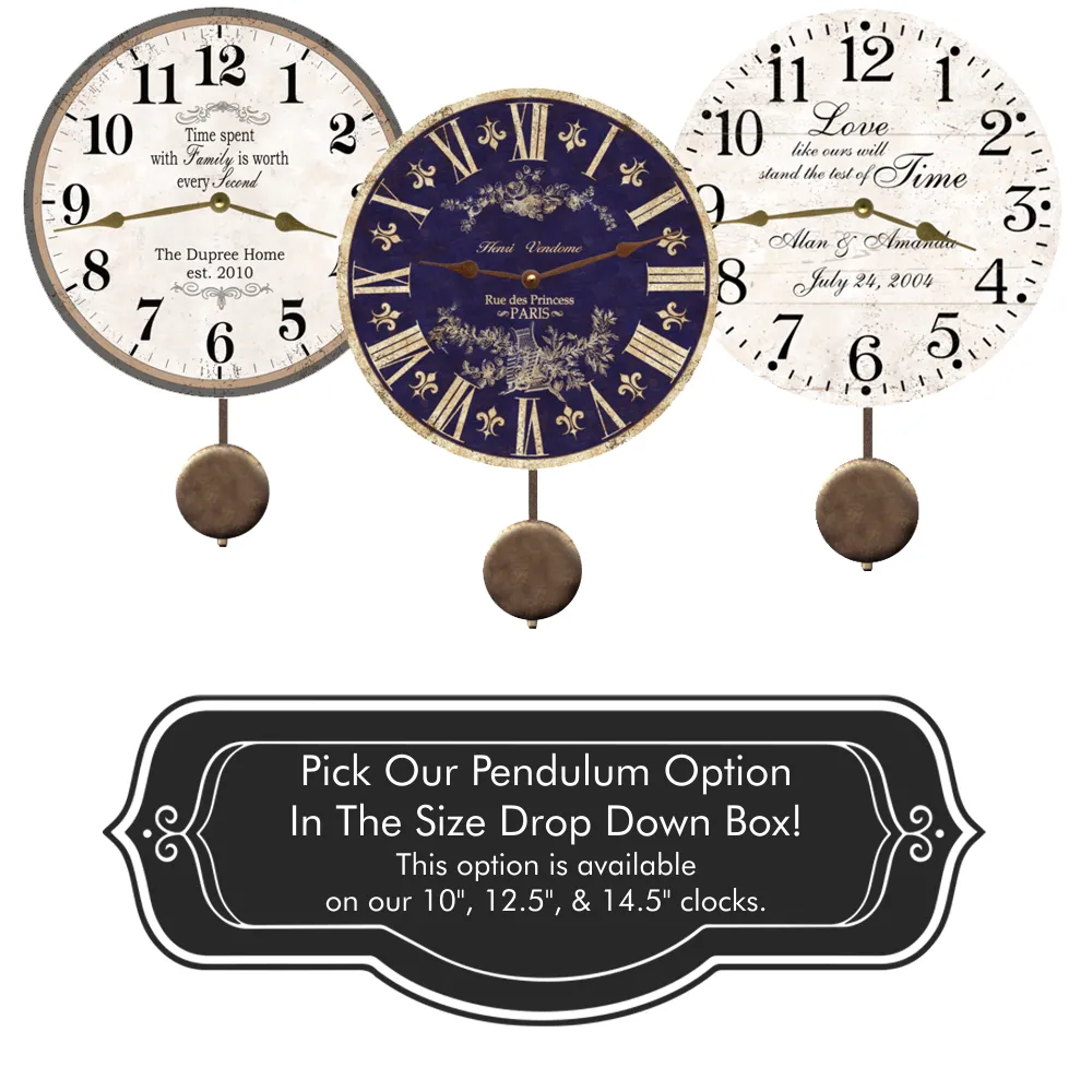 Rustic Buck Clock- Personalized Hunting Lodge Decor