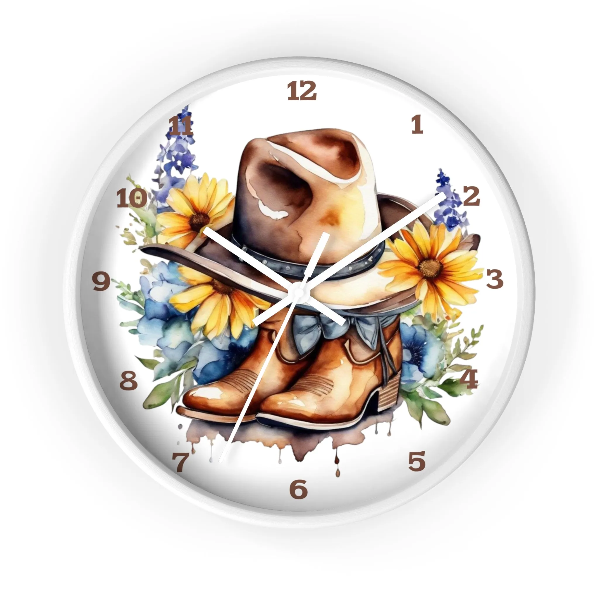 Rustic Charm Wall Clock, Western Wall Clock, Country Wall Clock