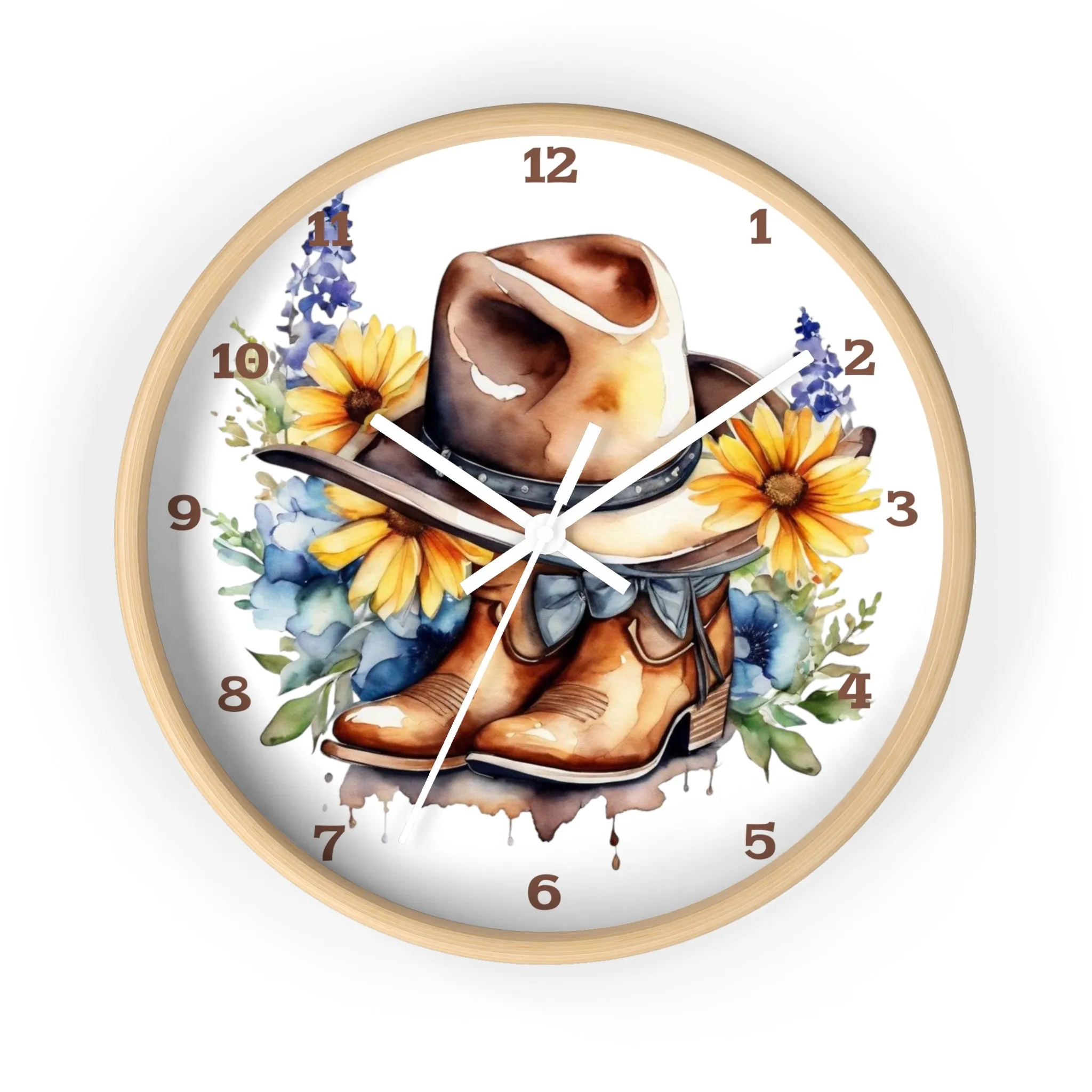 Rustic Charm Wall Clock, Western Wall Clock, Country Wall Clock