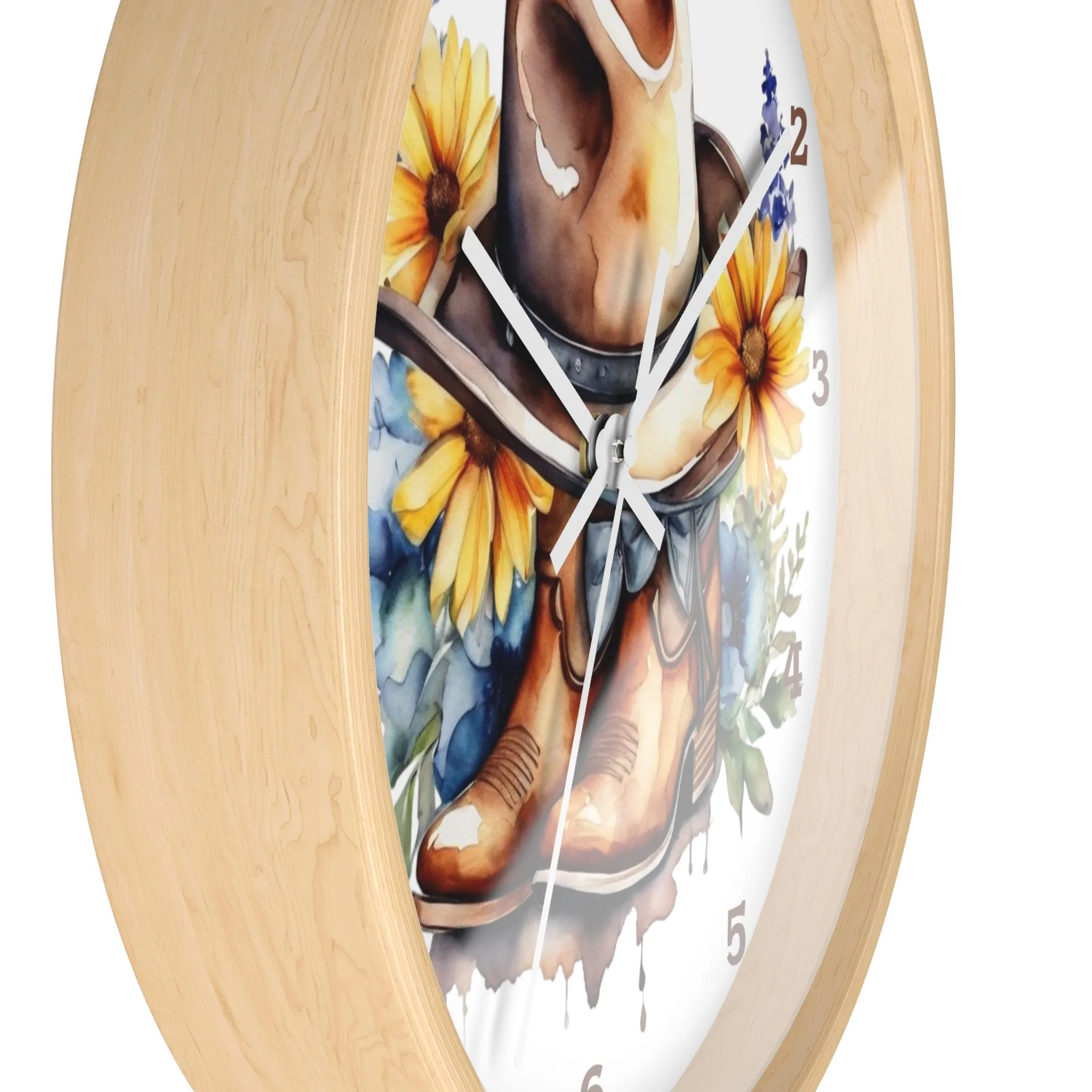 Rustic Charm Wall Clock, Western Wall Clock, Country Wall Clock