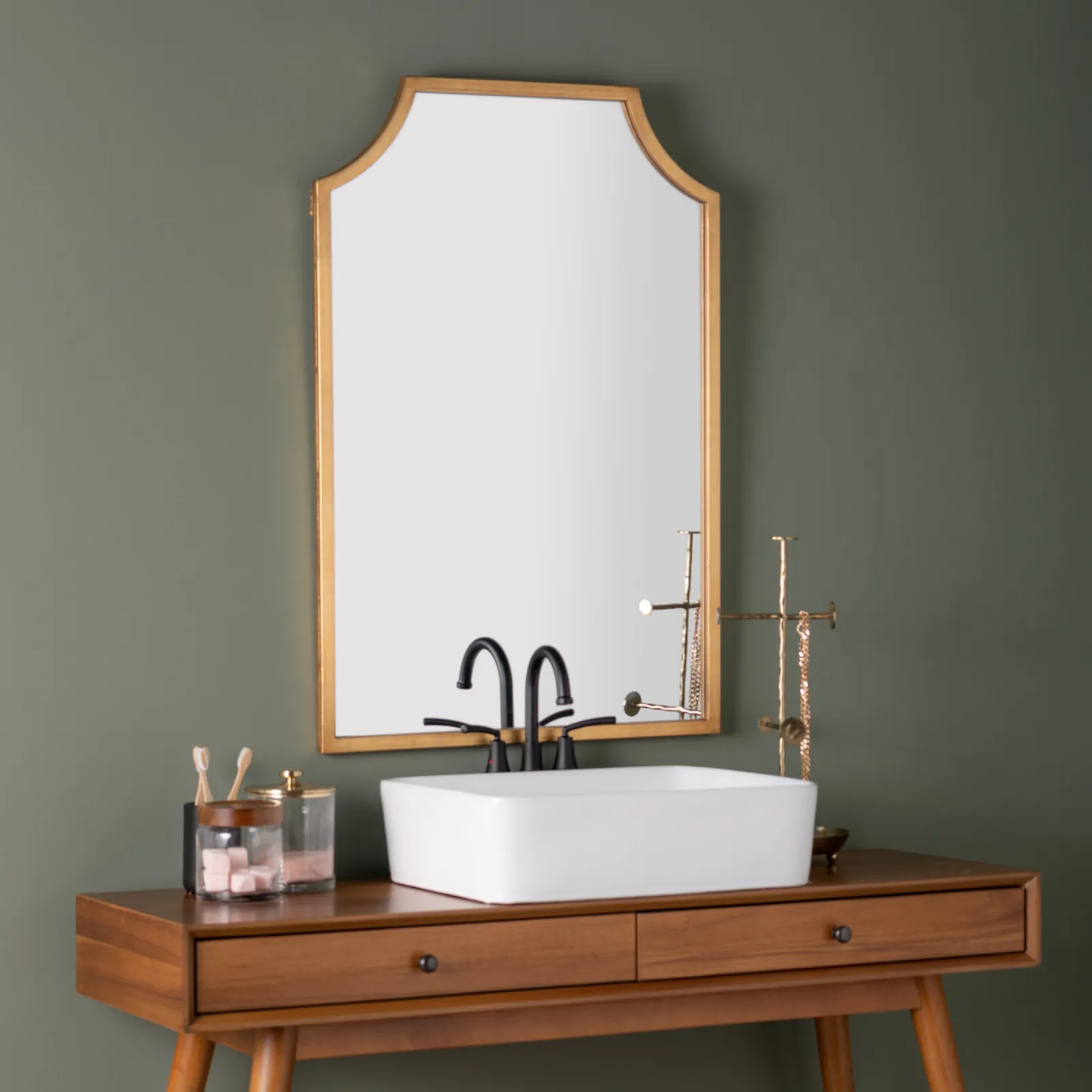 Sandra Wall Mirror - Gold