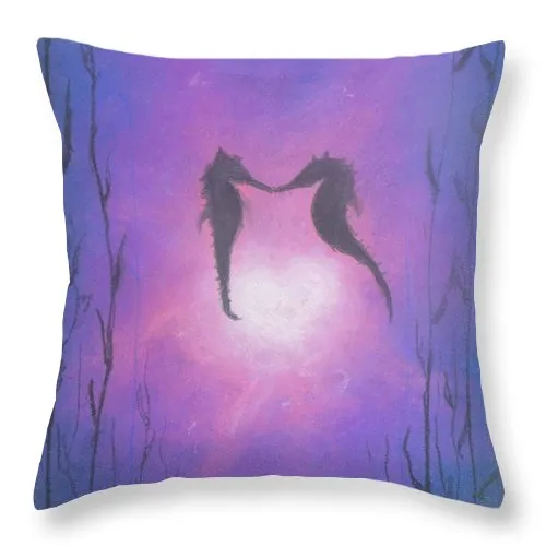 Sea Horsing - Throw Pillow