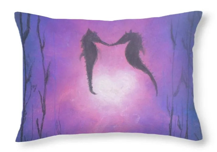 Sea Horsing - Throw Pillow