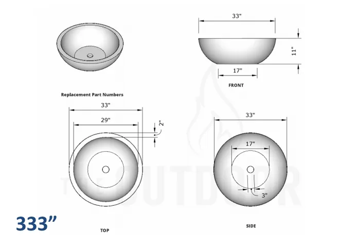 Sedona Concrete Planter Bowl  [The Outdoor Plus]