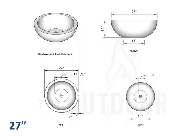 Sedona Concrete Planter Bowl  [The Outdoor Plus]