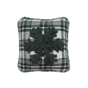 Snowflake Hooked Mini Pillow