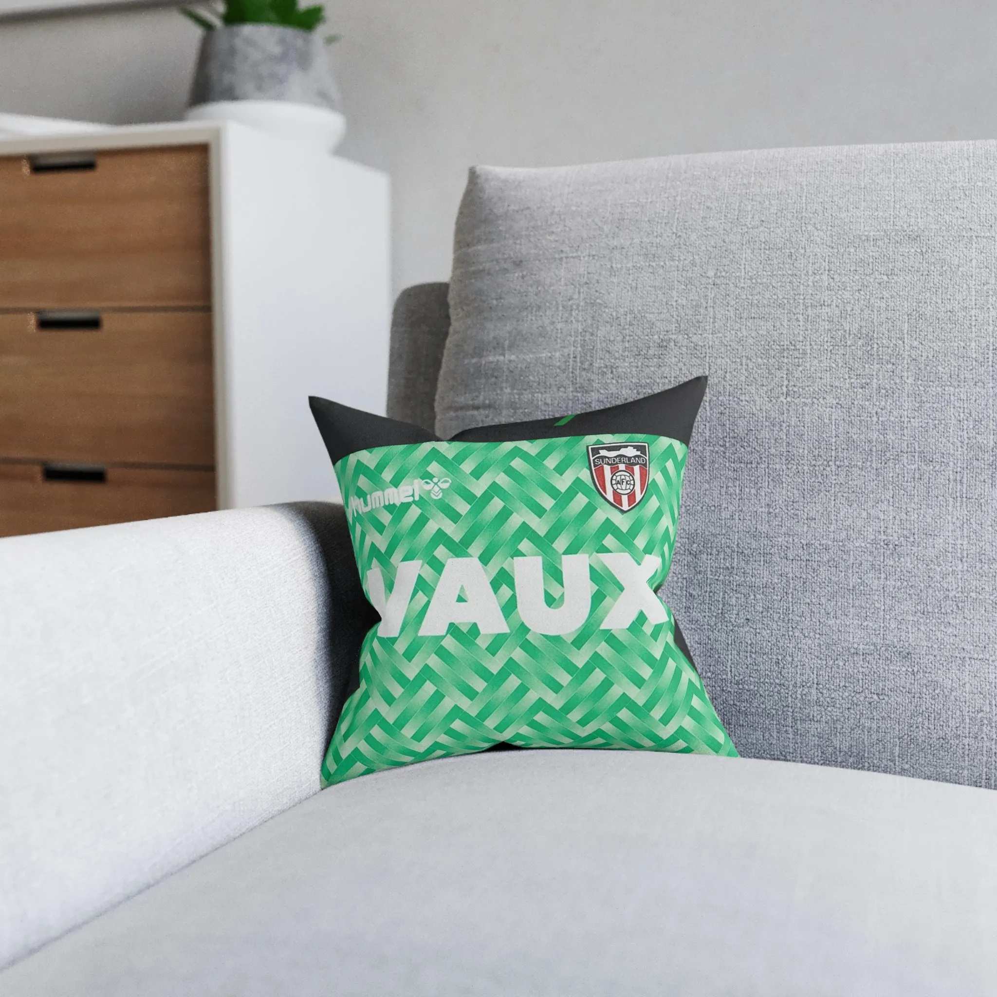 Sunderland AFC Retro Vaux GK kit 90/91 - Square Pillow