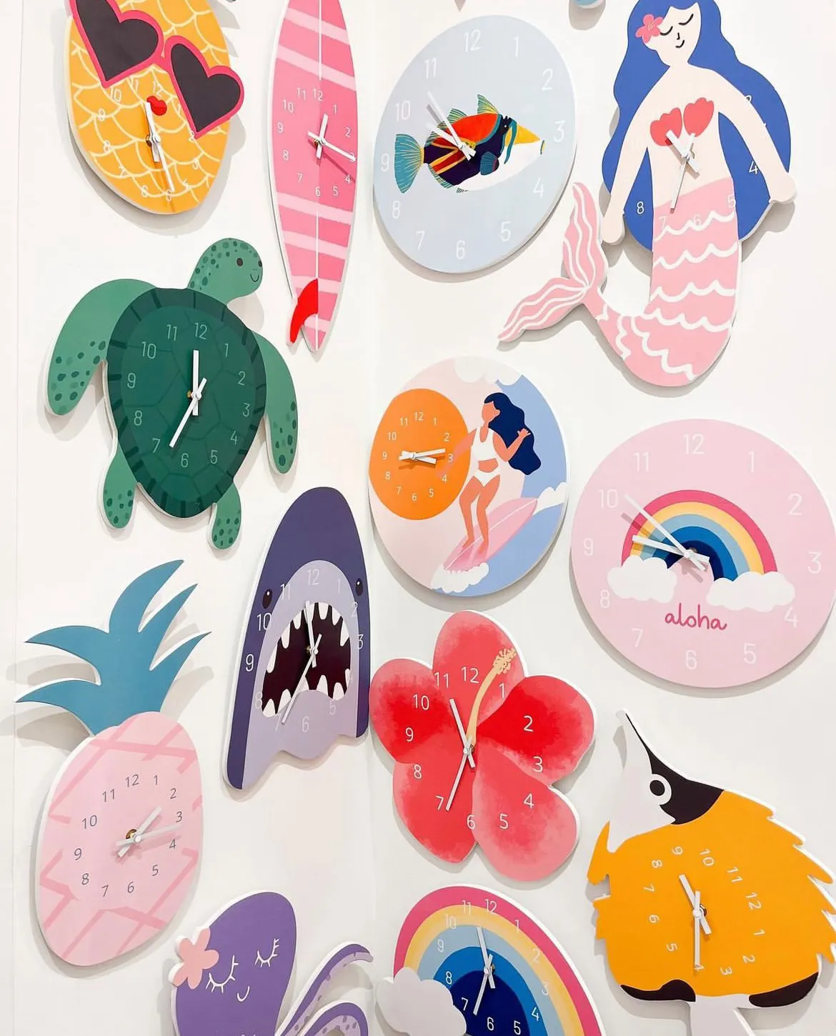 Surfer Girl Clock