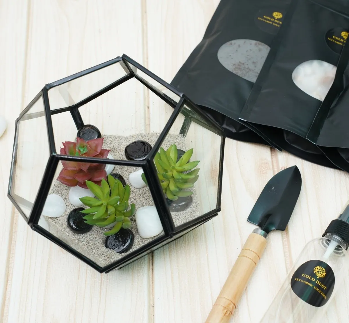 Terrarium Glass Containers- Black Fullerene