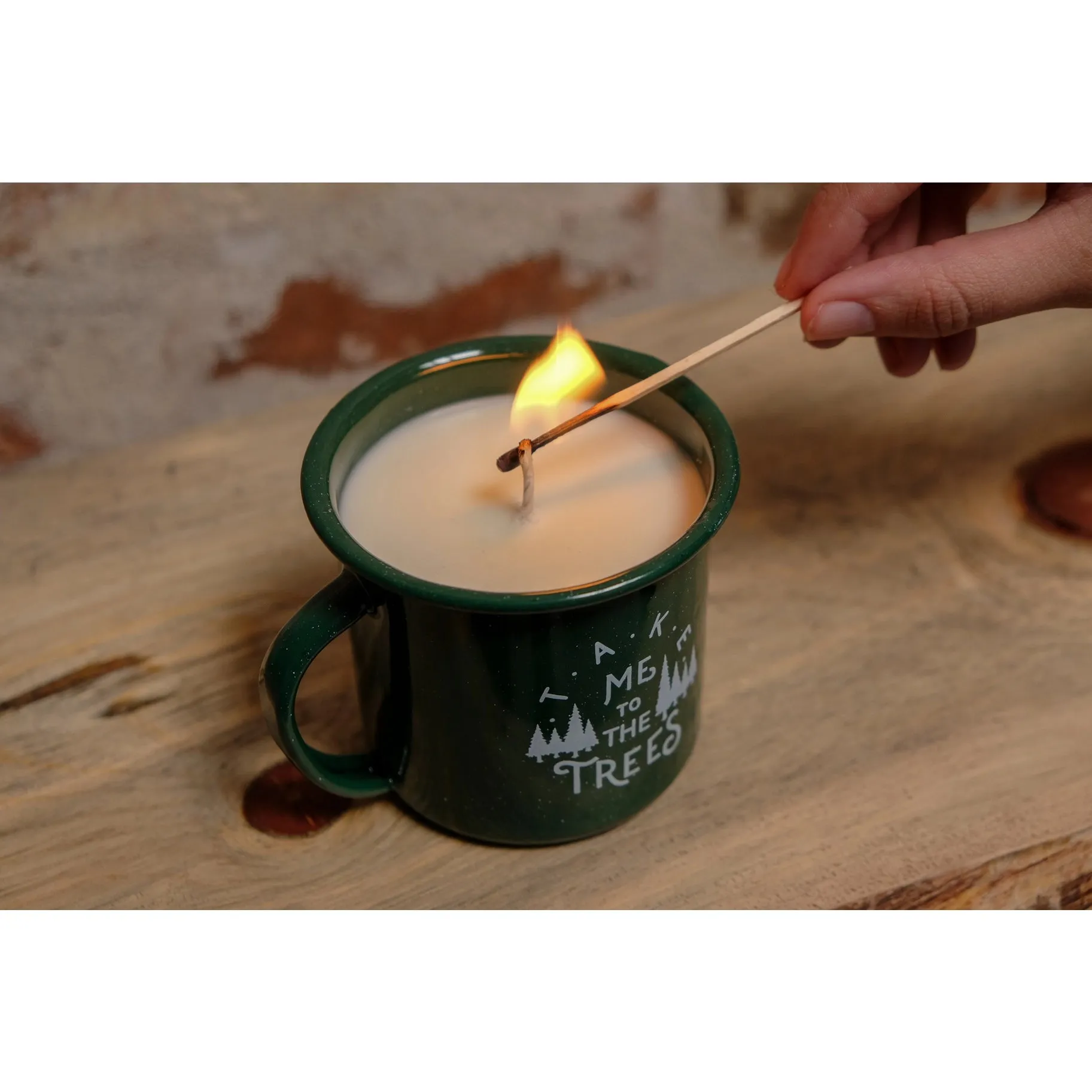 The Trees Enamel Cup Candle