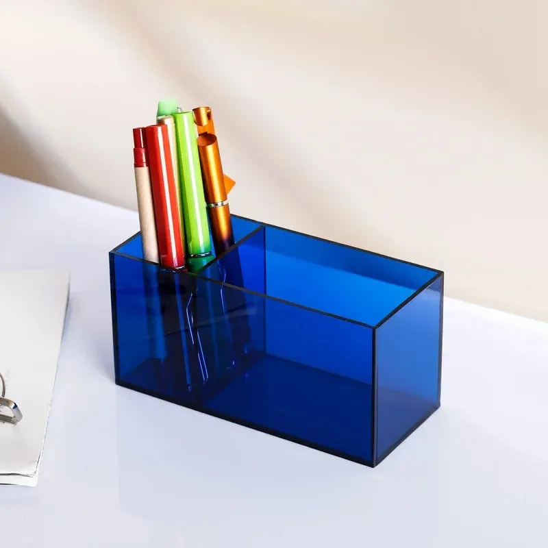 Transparent Color Acrylic Pen Holder