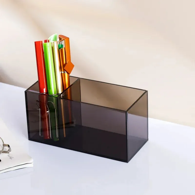 Transparent Color Acrylic Pen Holder