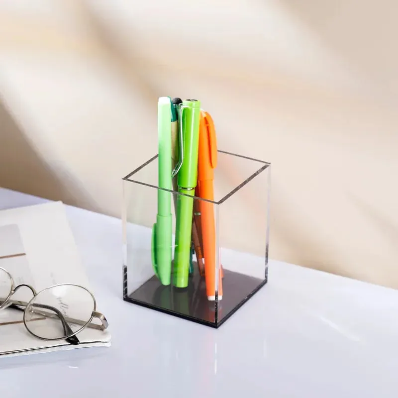 Transparent Color Acrylic Pen Holder