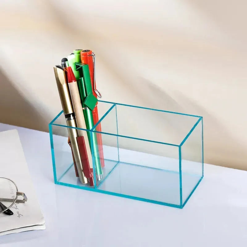 Transparent Color Acrylic Pen Holder