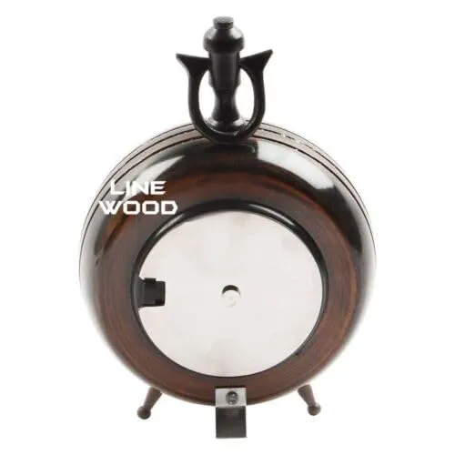 Unique Antique Collection - Handmade Antique Wooden 7" Table Top Clock Desk Clock Victoria London Hanging Clock Home & Office, Bed Room, Wedding Gift (Brown)