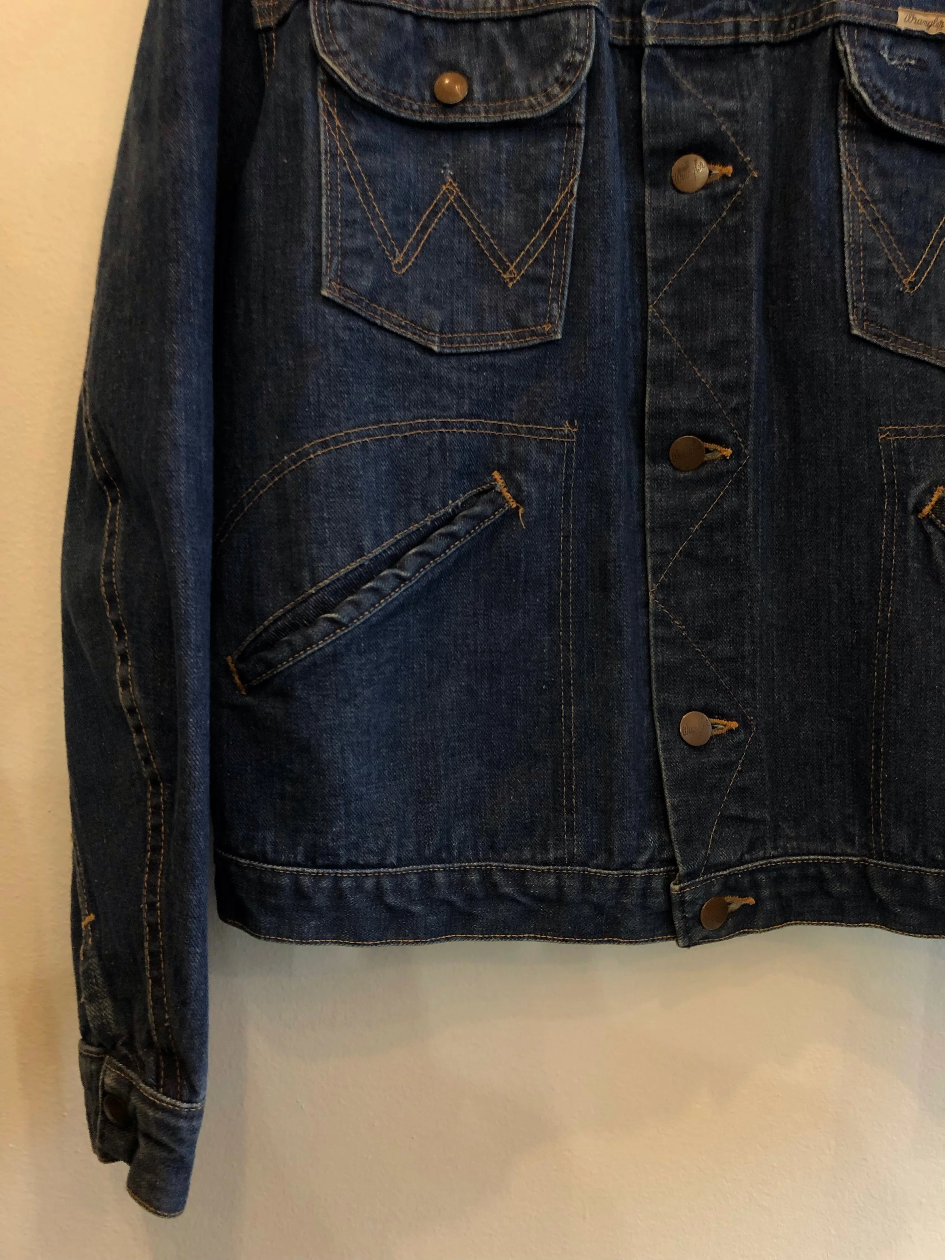 Vintage 1960s Wrangler Sanforized 24MJ Selvedge Denim Jacket