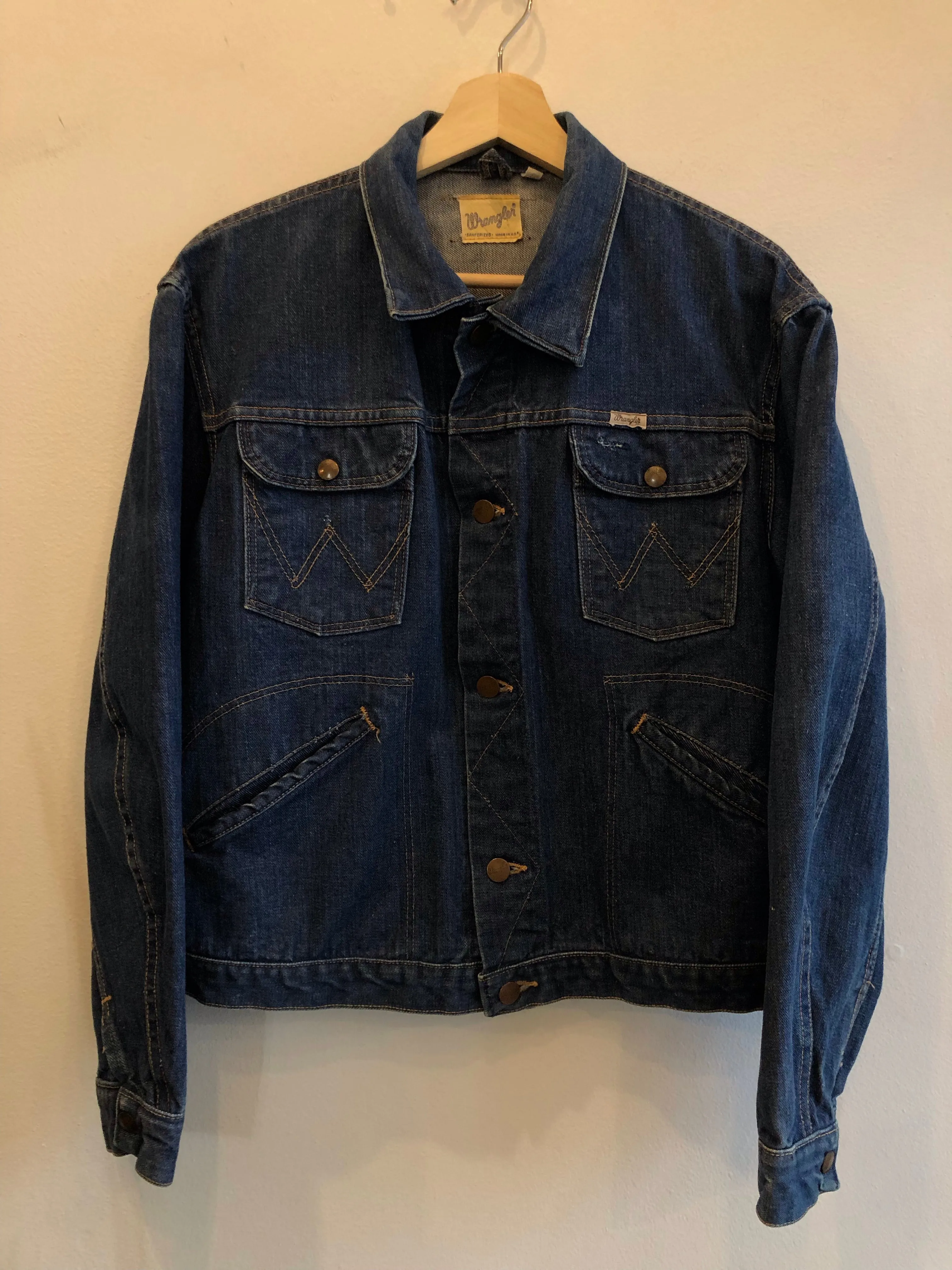 Vintage 1960s Wrangler Sanforized 24MJ Selvedge Denim Jacket