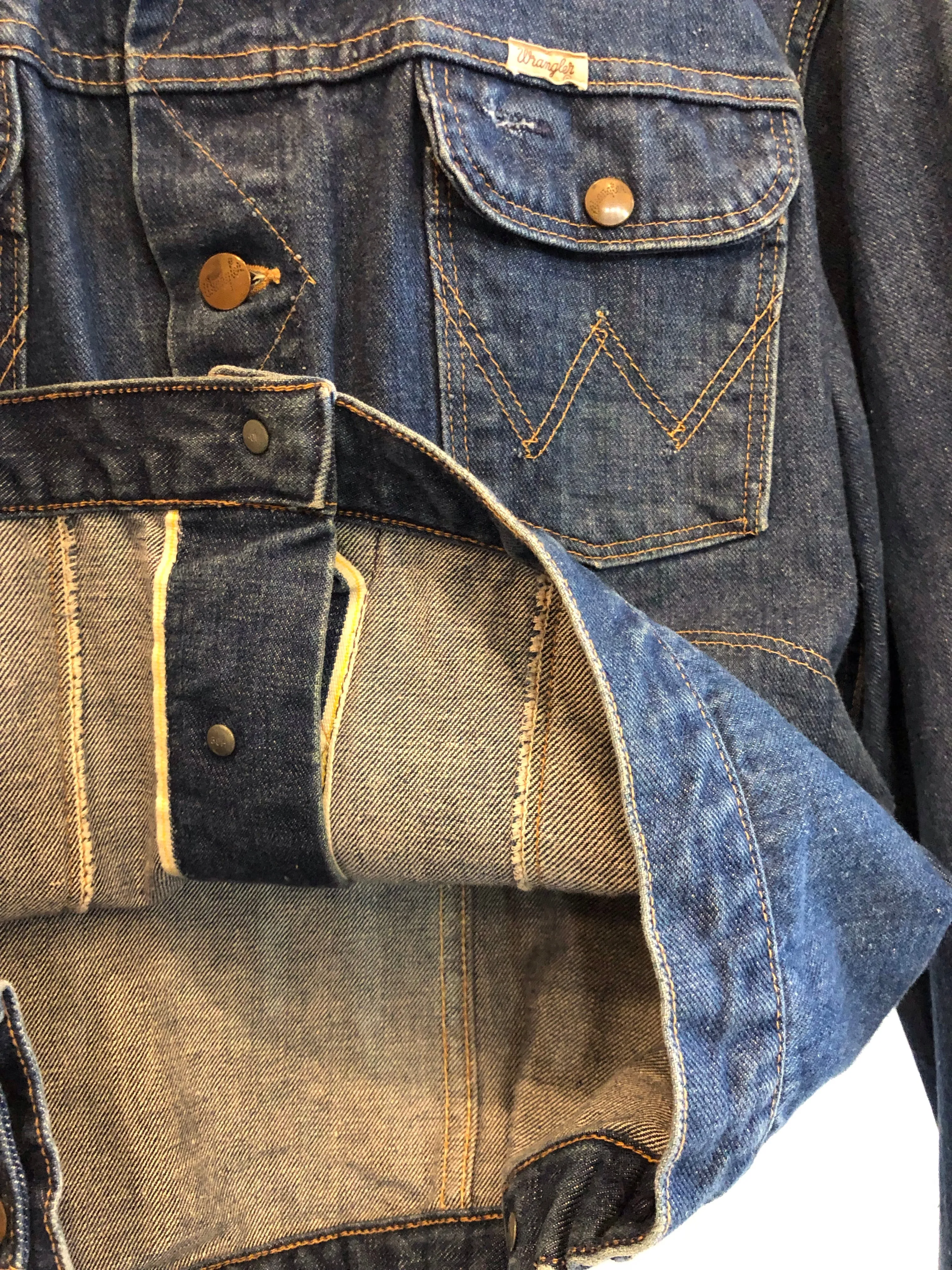 Vintage 1960s Wrangler Sanforized 24MJ Selvedge Denim Jacket