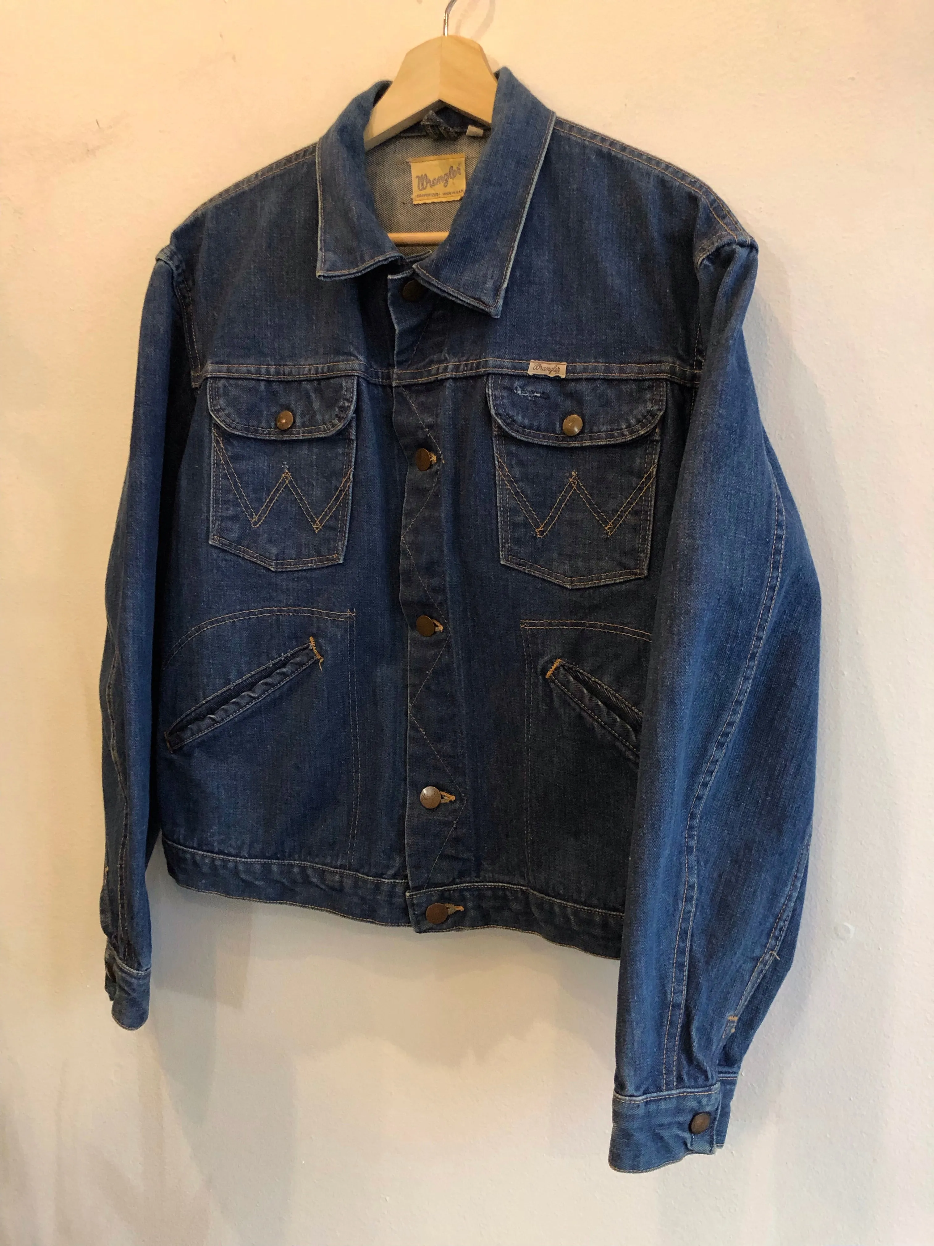 Vintage 1960s Wrangler Sanforized 24MJ Selvedge Denim Jacket