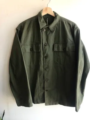 Vintage Post-WW2 HBT Army Shirt