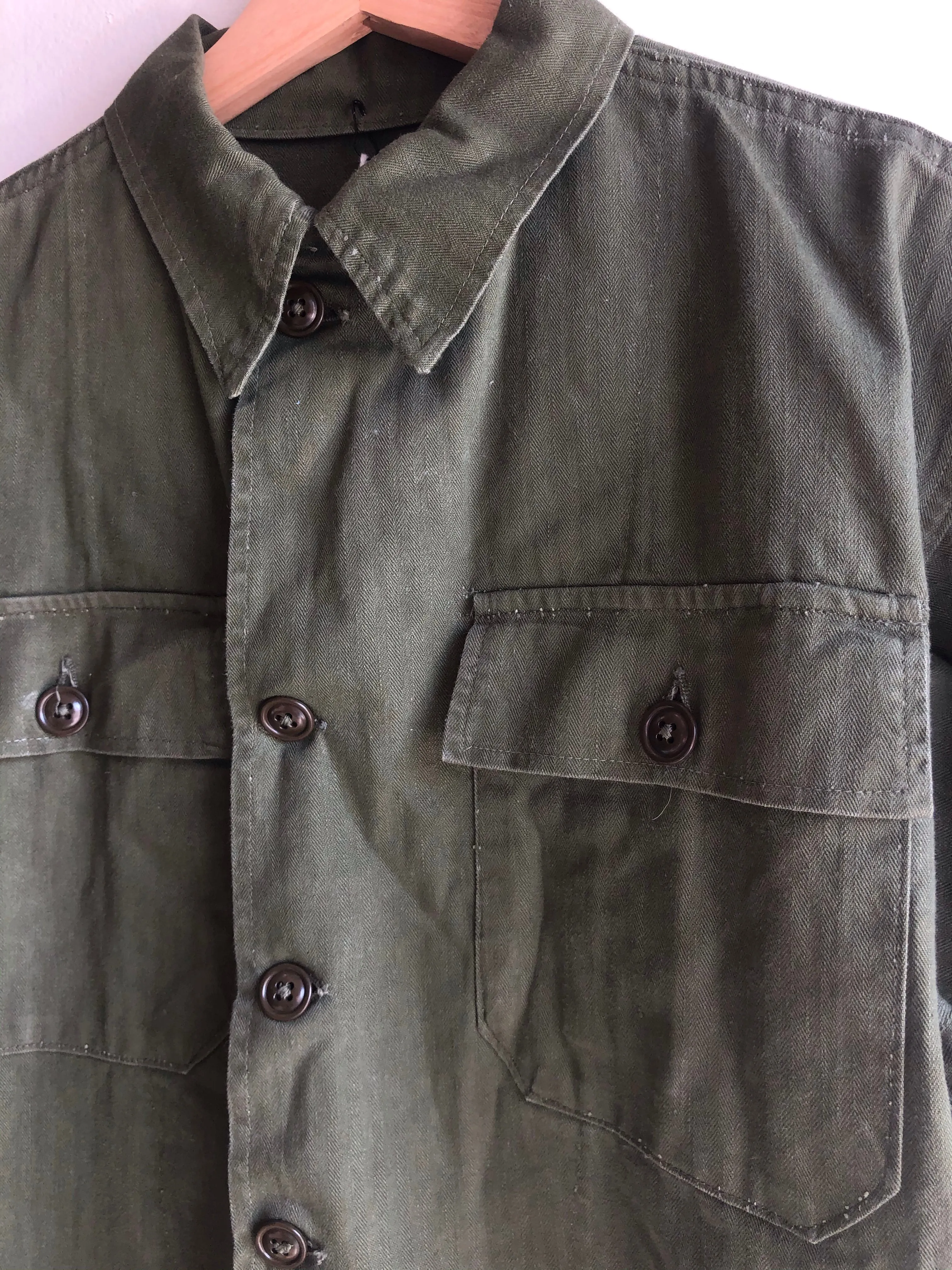 Vintage WW2 HBT Army Shirt