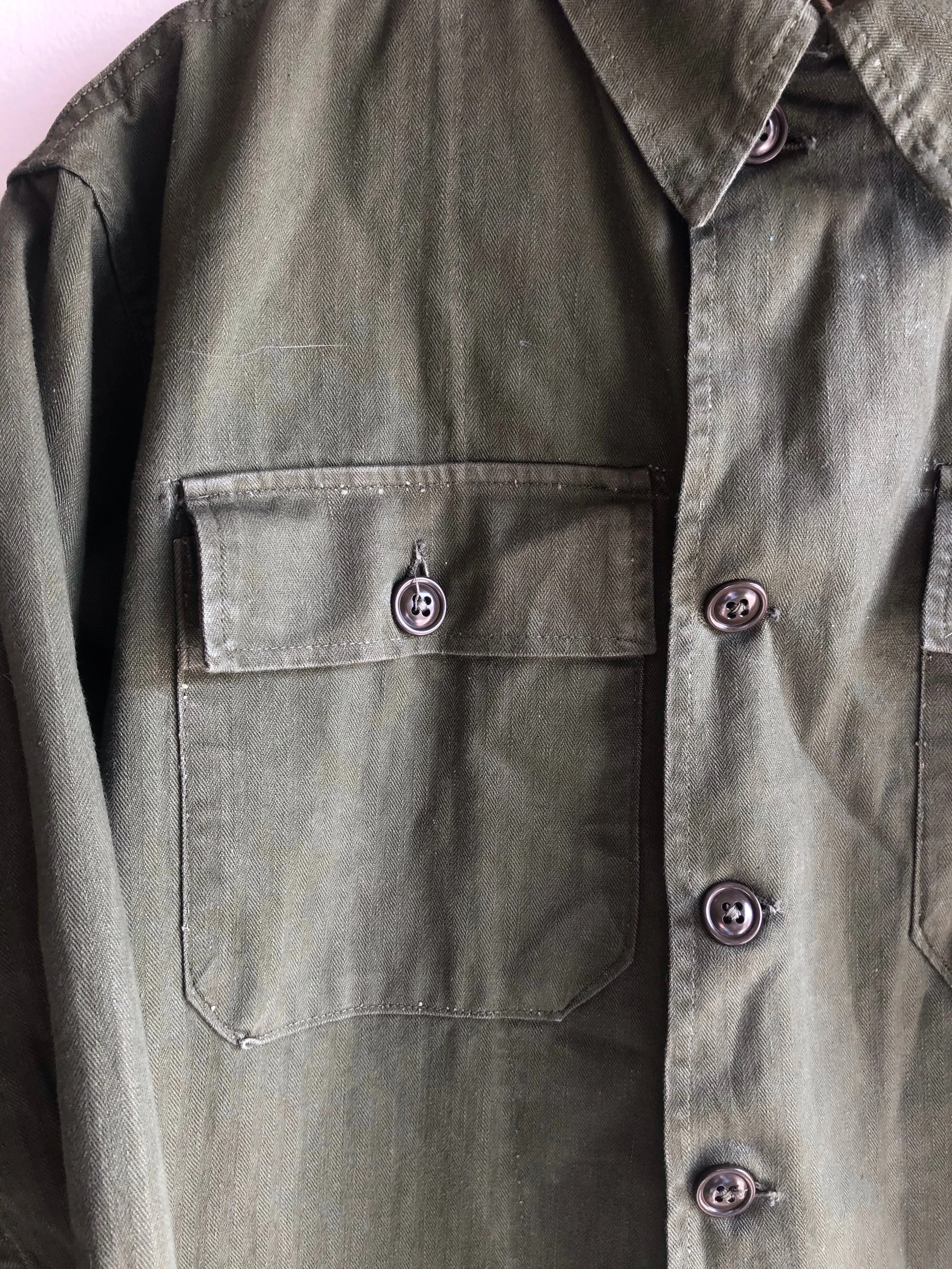Vintage WW2 HBT Army Shirt