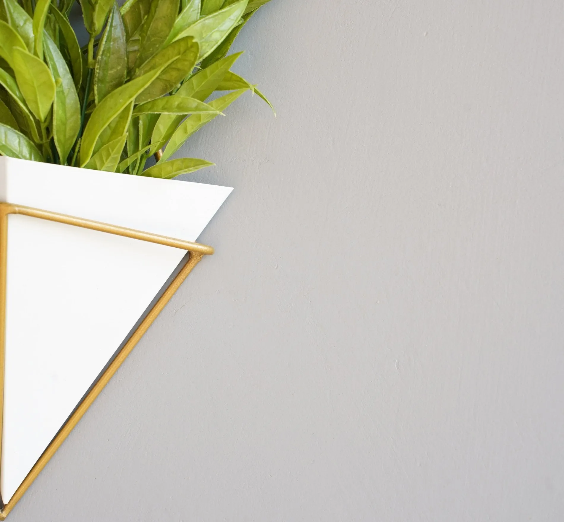 Wall Hanging Pots for Plants(White Pyramid, Black Pyramid - Pack 2)