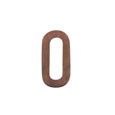 Walnut Wood Numeric (0-9)