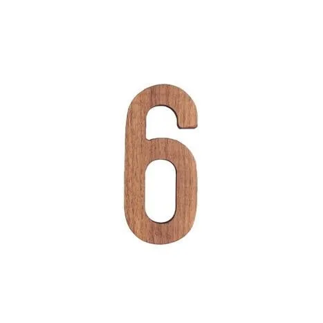 Walnut Wood Numeric (0-9)