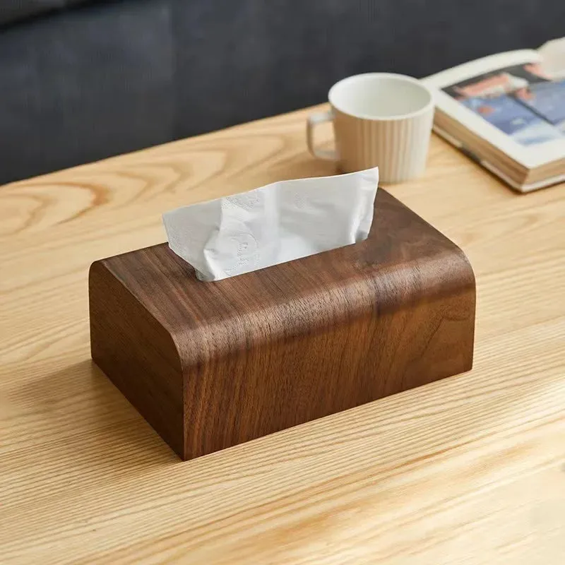 Walnut Wood Tissue Box