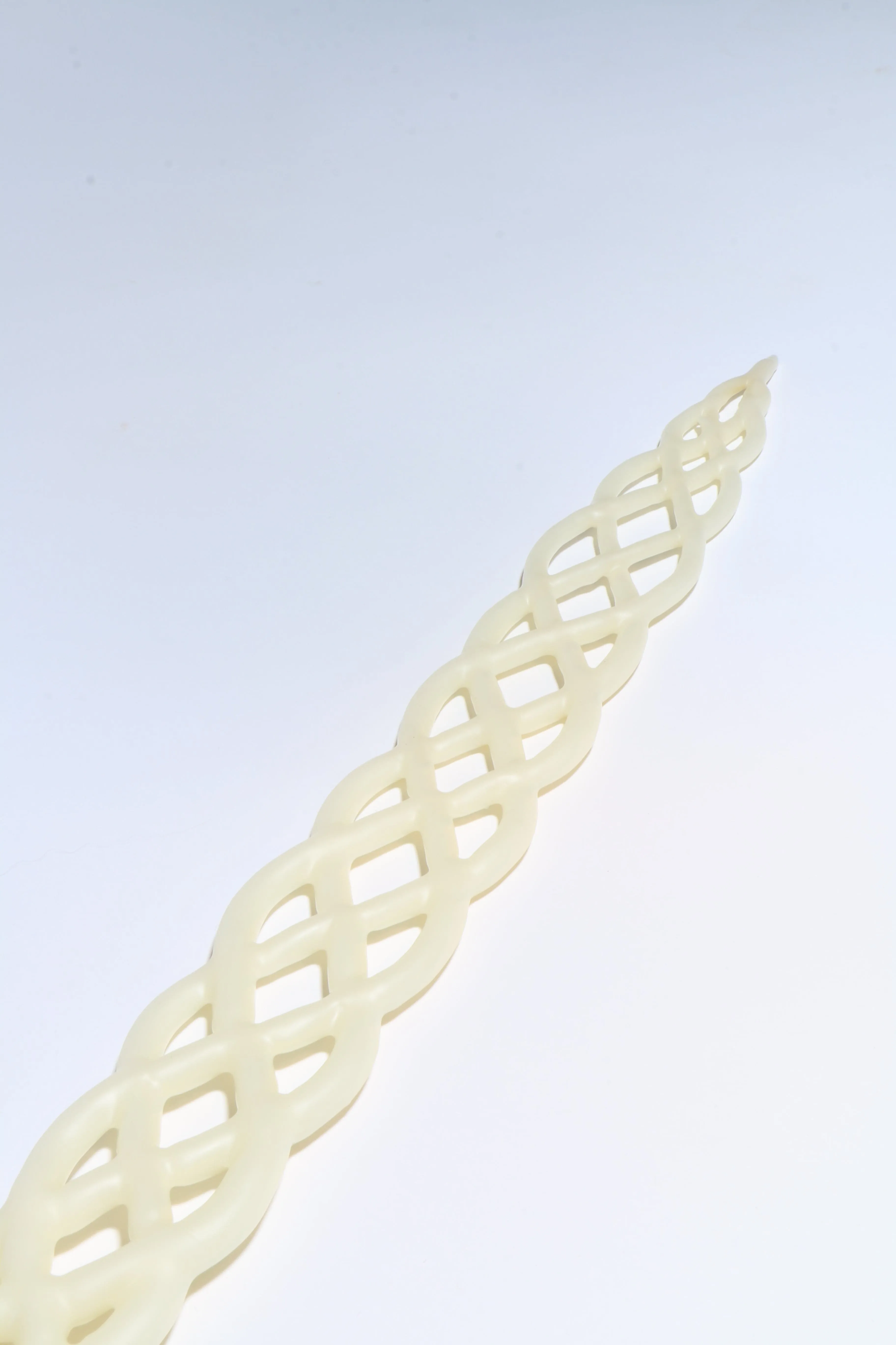 White Helvella Taper Candle