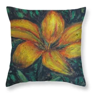 Yellow Petals - Throw Pillow