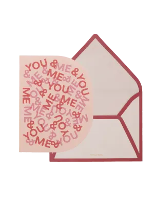 You And Me Greeting Card